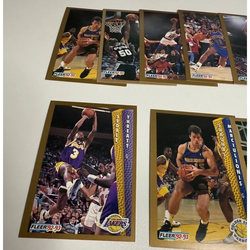 Lot of 8 1990s‎ NBA Basketball Cards Vintage